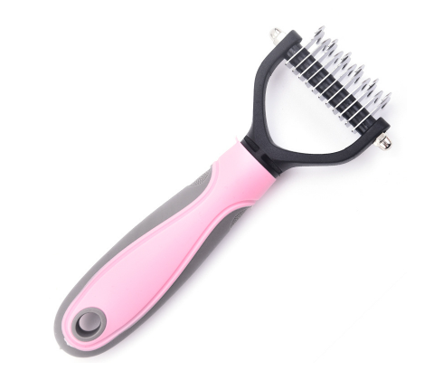 Peine de acero inoxidable de doble cara para el cuidado de perros y gatos